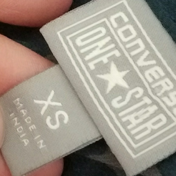 Converse Teal and Pink Floral Print Blouse - Picture 3 of 3